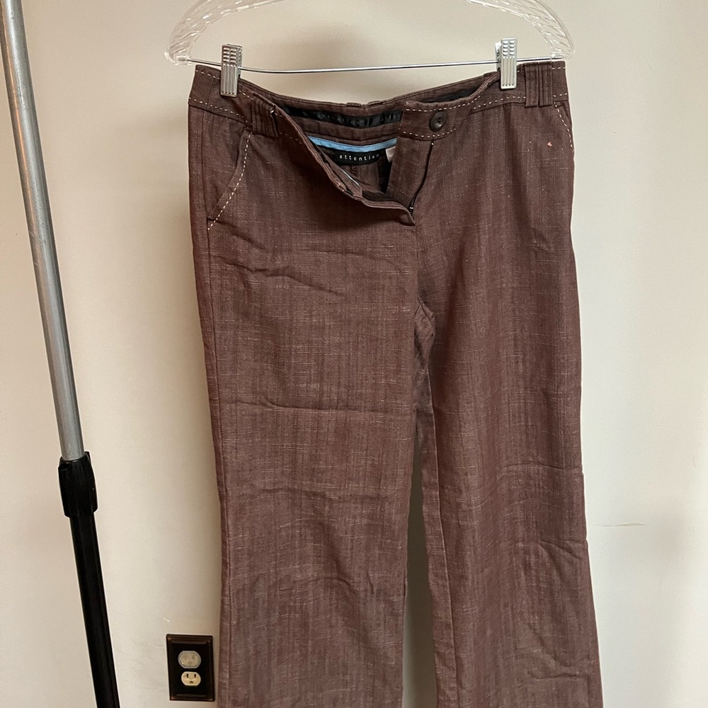 Women’s Size 4 - Chocolate Brown Chinos dress pants - wide leg